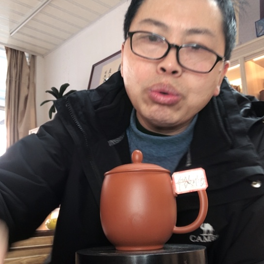 朱泥茶杯龙蛋微瑕容量300
