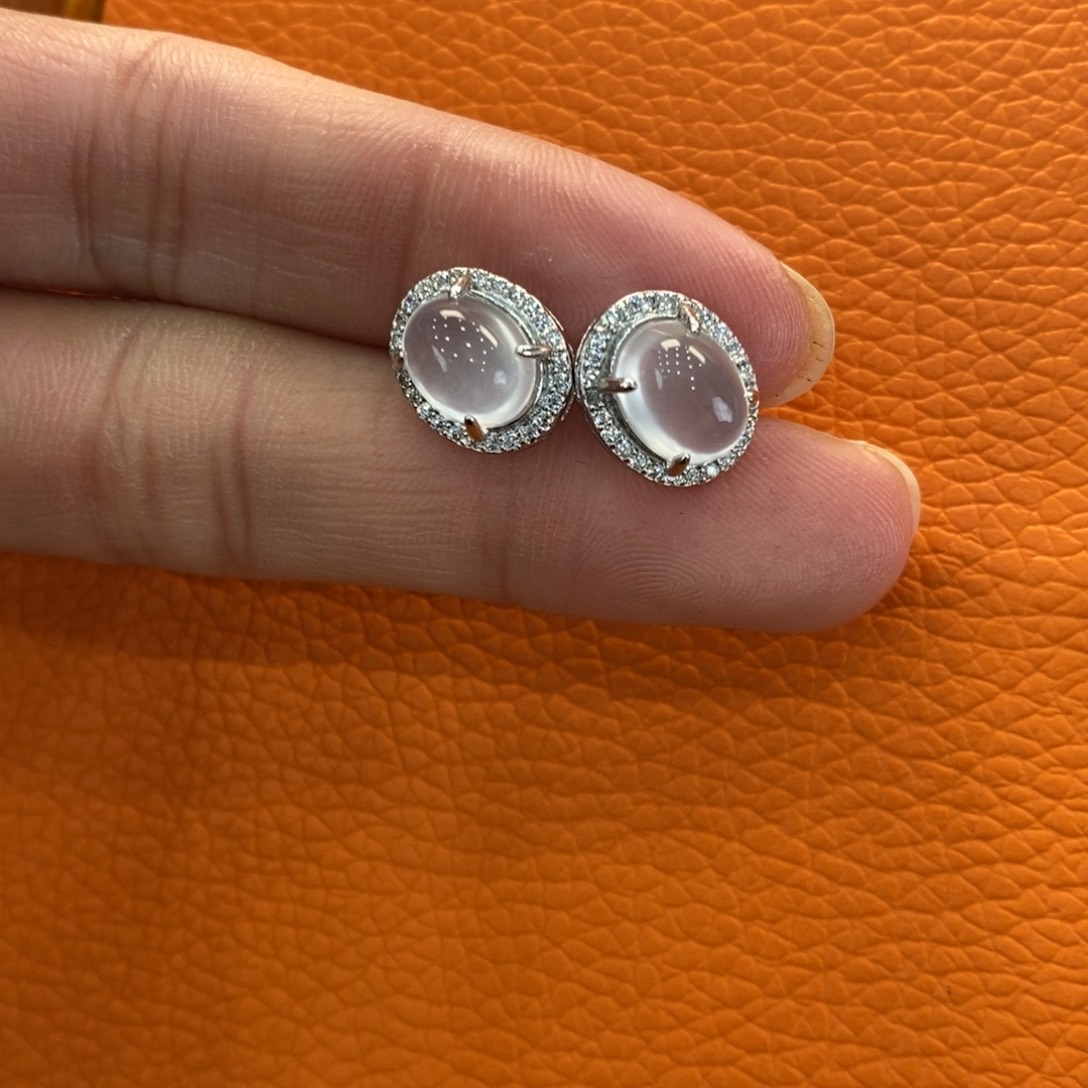 石英质玉吊坠(赠链)银S925镶嵌