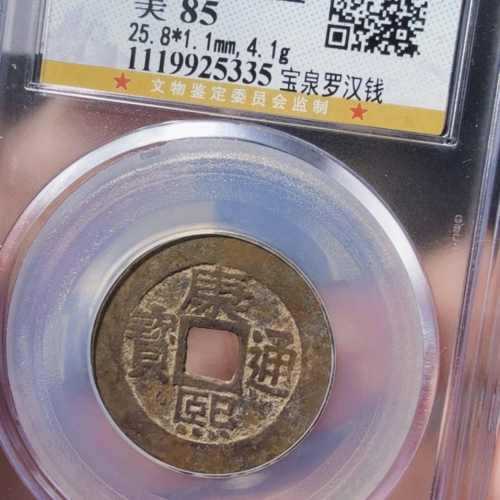 铜DX评级币一个，罗汉5335