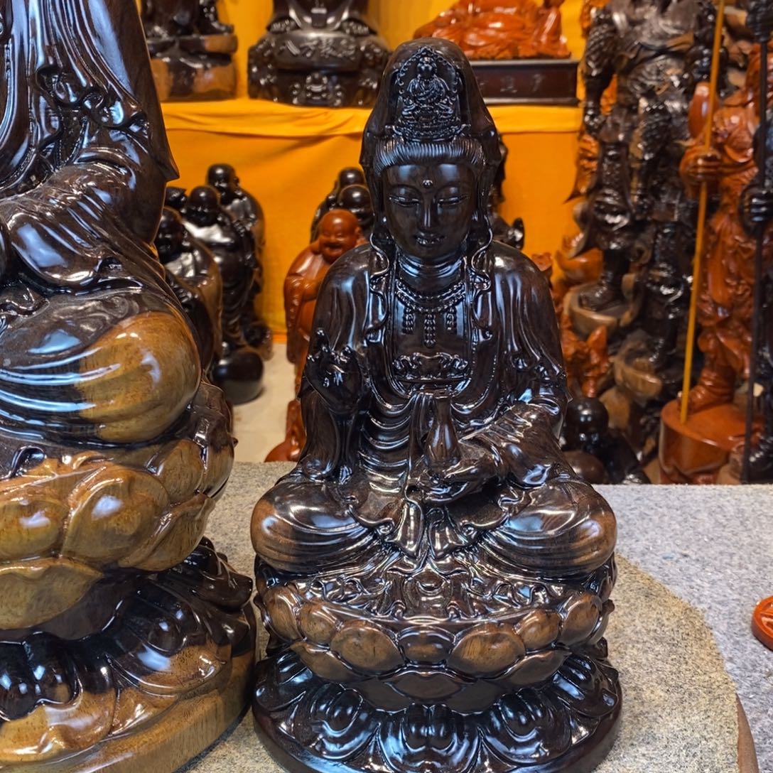 y***n风车木（黑檀木）观音坐姿款