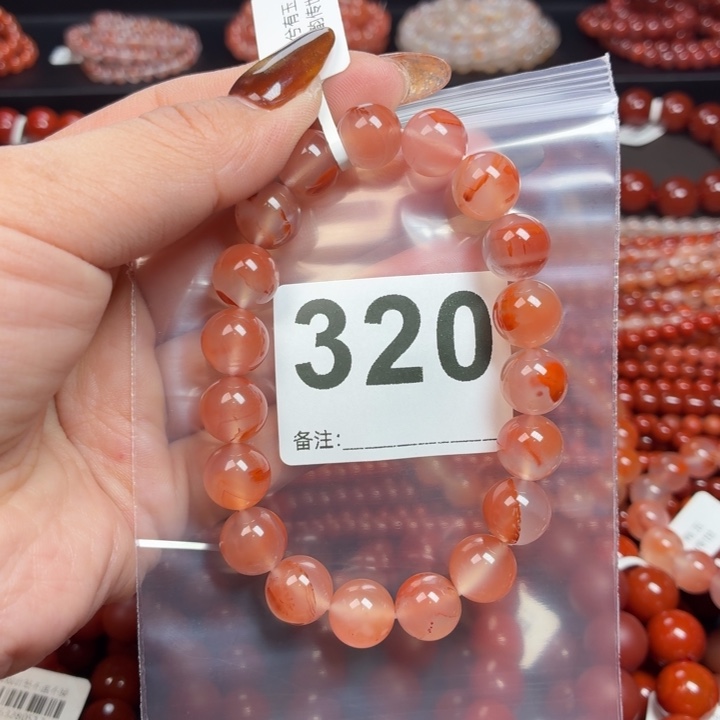 悲***度南红玛瑙未镶嵌手串