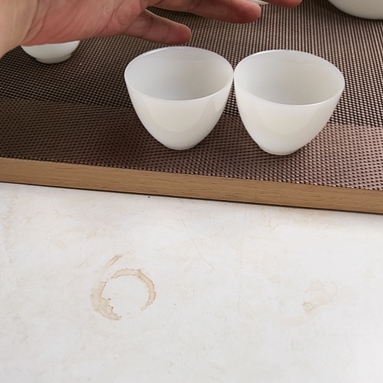 瓷片高档冰晶翡翠玉瓷客杯35cc2个