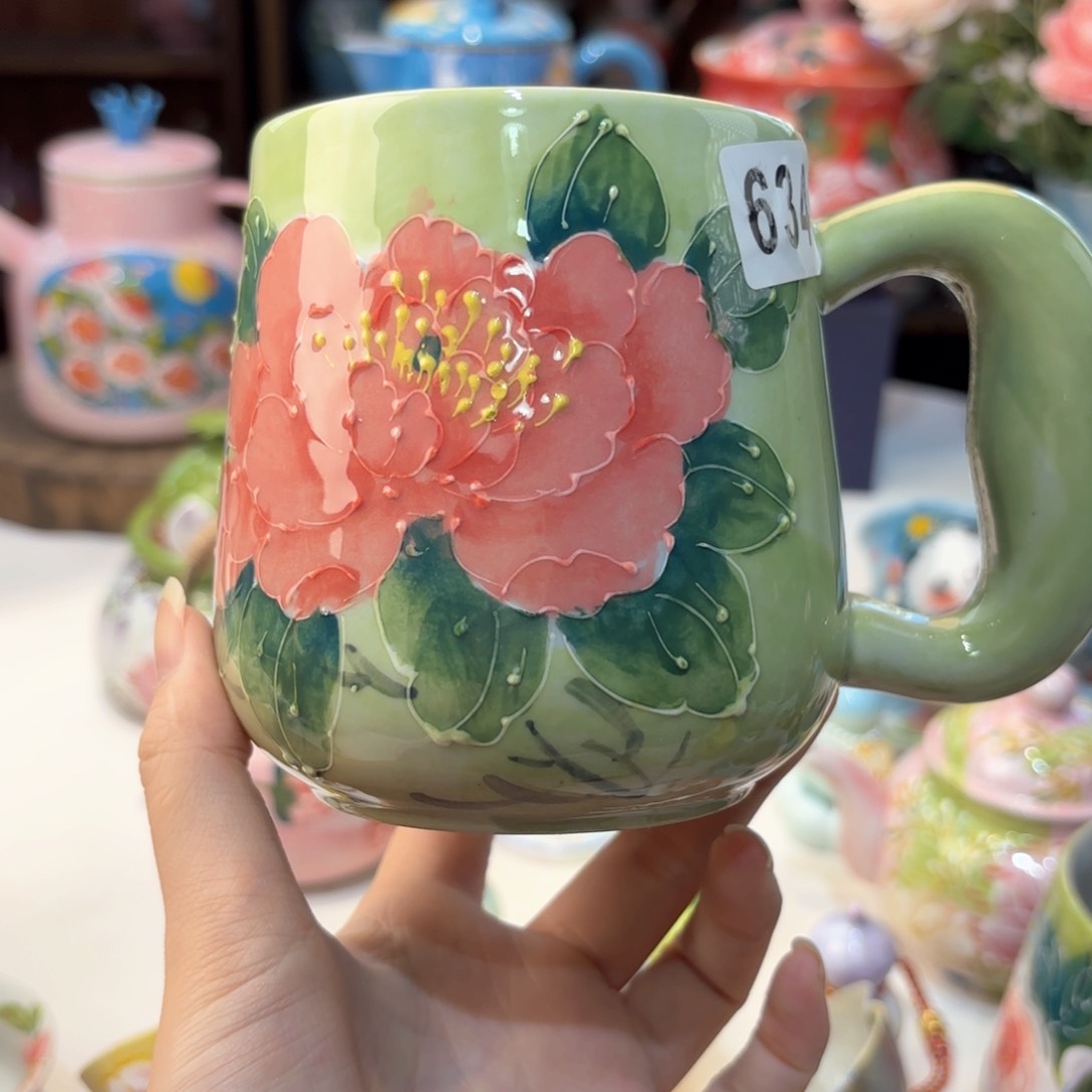 景德镇手绘高温釉下彩陶瓷茶具