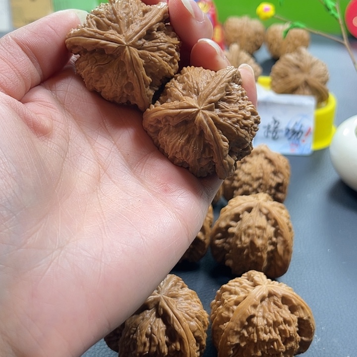 ****✪文玩核桃吊坠拼接白奔