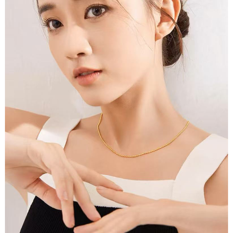 坠链均足银 45cm珠珠锁骨项链1102