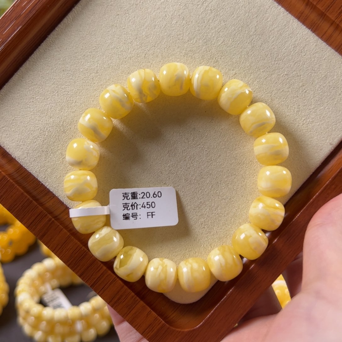 裸石蜜蜡未镶嵌12mm焦皮虎皮纹浓蜡老型ff