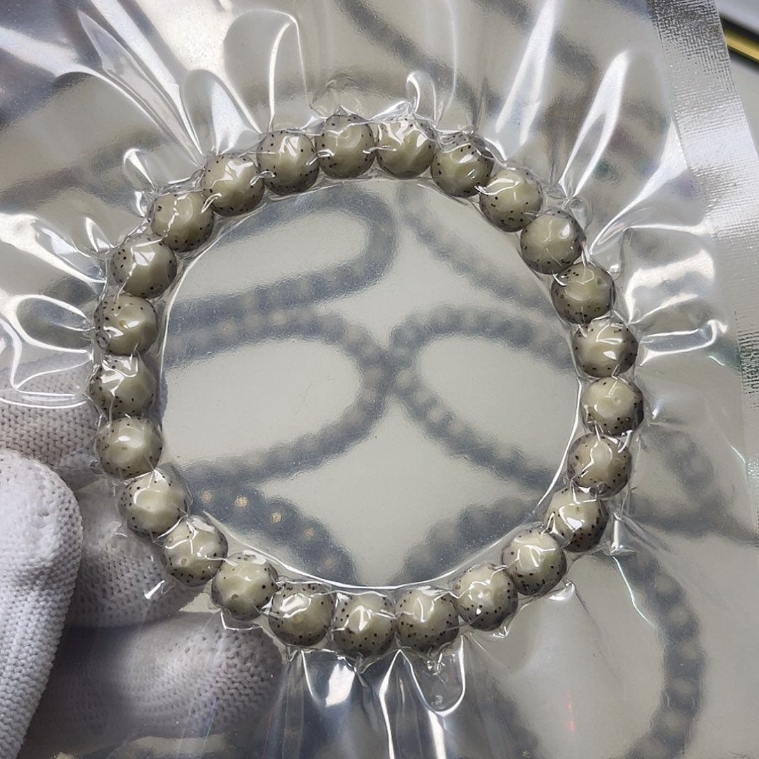 星月菩提手串9改白冰糖全透料