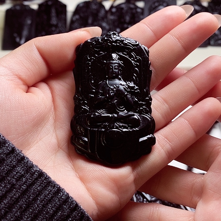 翡翠未镶嵌颈饰天然缅料A货大势至