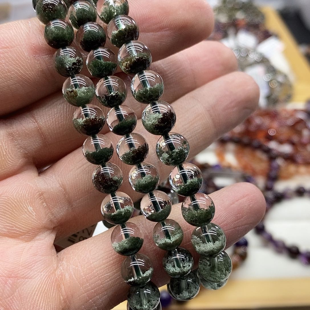 水晶手链未镶嵌多样性发货发一条