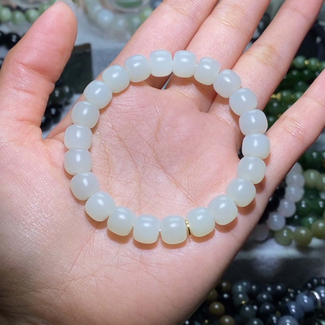 和田玉未镶嵌手链