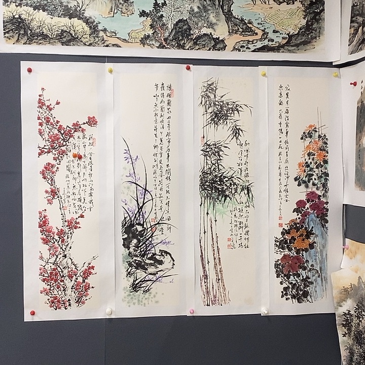 国画25/100成鹏手绘拖心