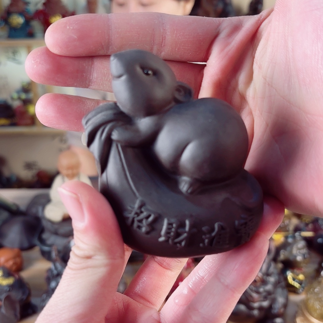 紫砂茶宠紫陶树脂茶宠摆件