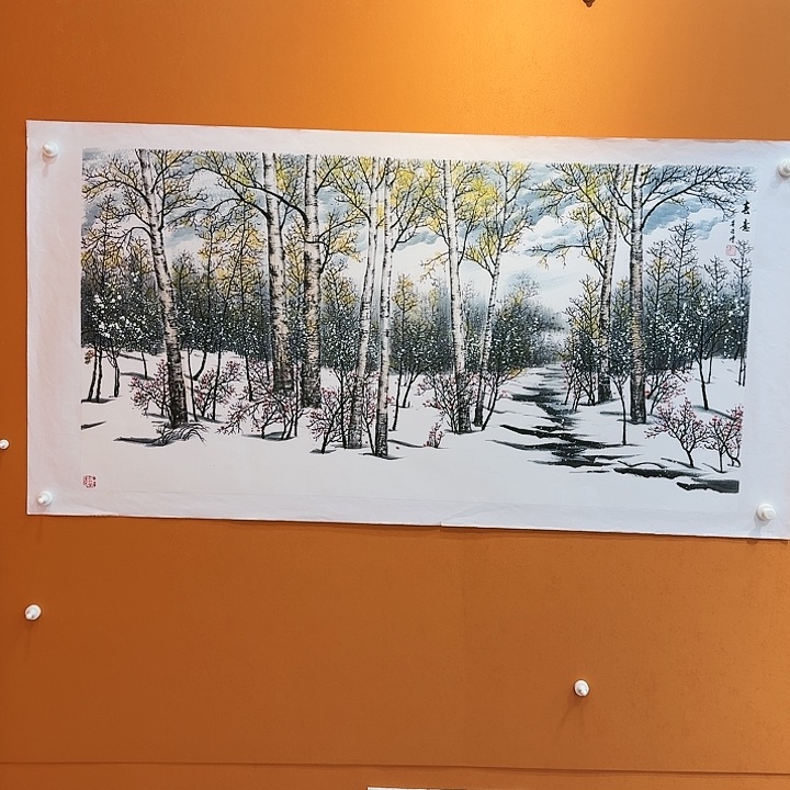 国画书法作品多次参加