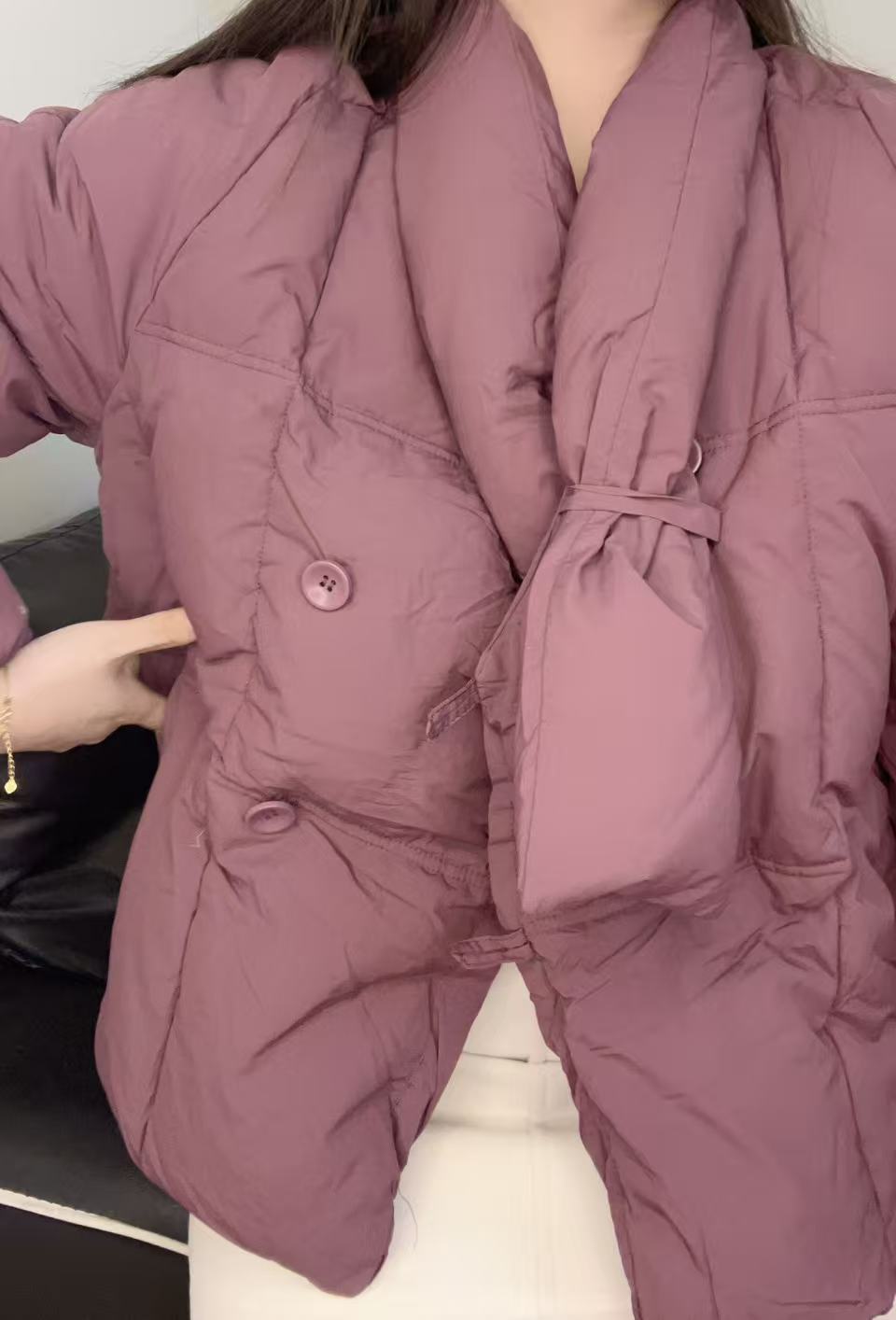 短款轻薄连帽韩版冬装