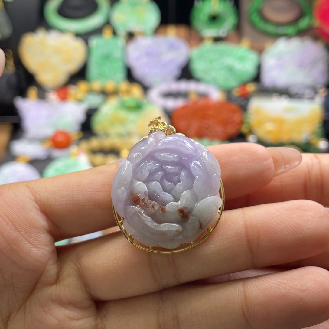 翡翠未镶嵌颈饰代编织