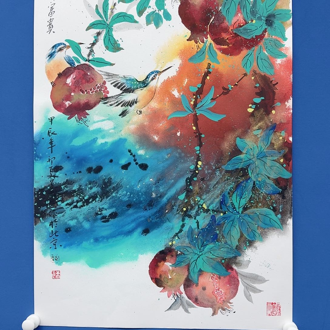 国画多次参加国内外大型