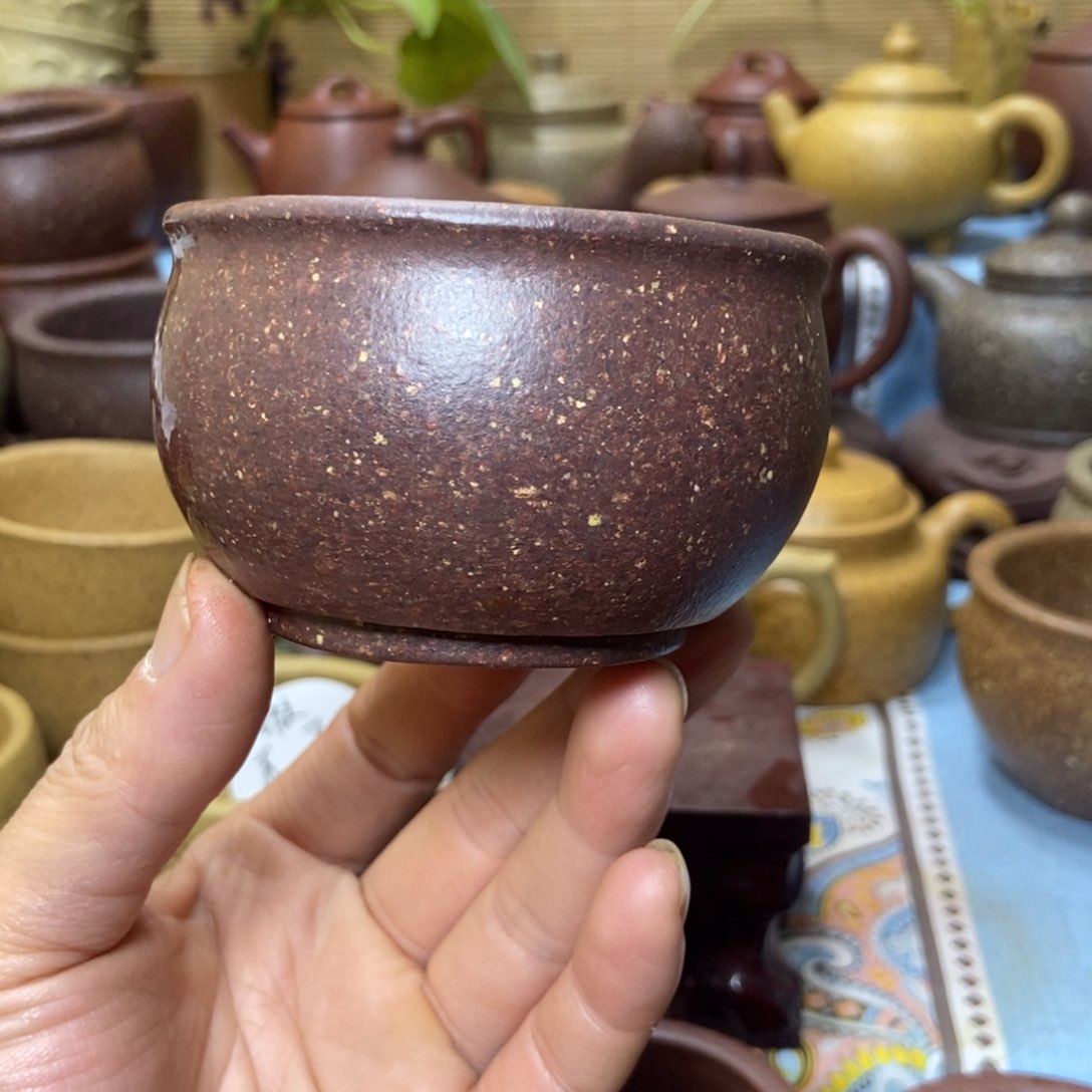 茶杯紫砂16目手工泥160毫升