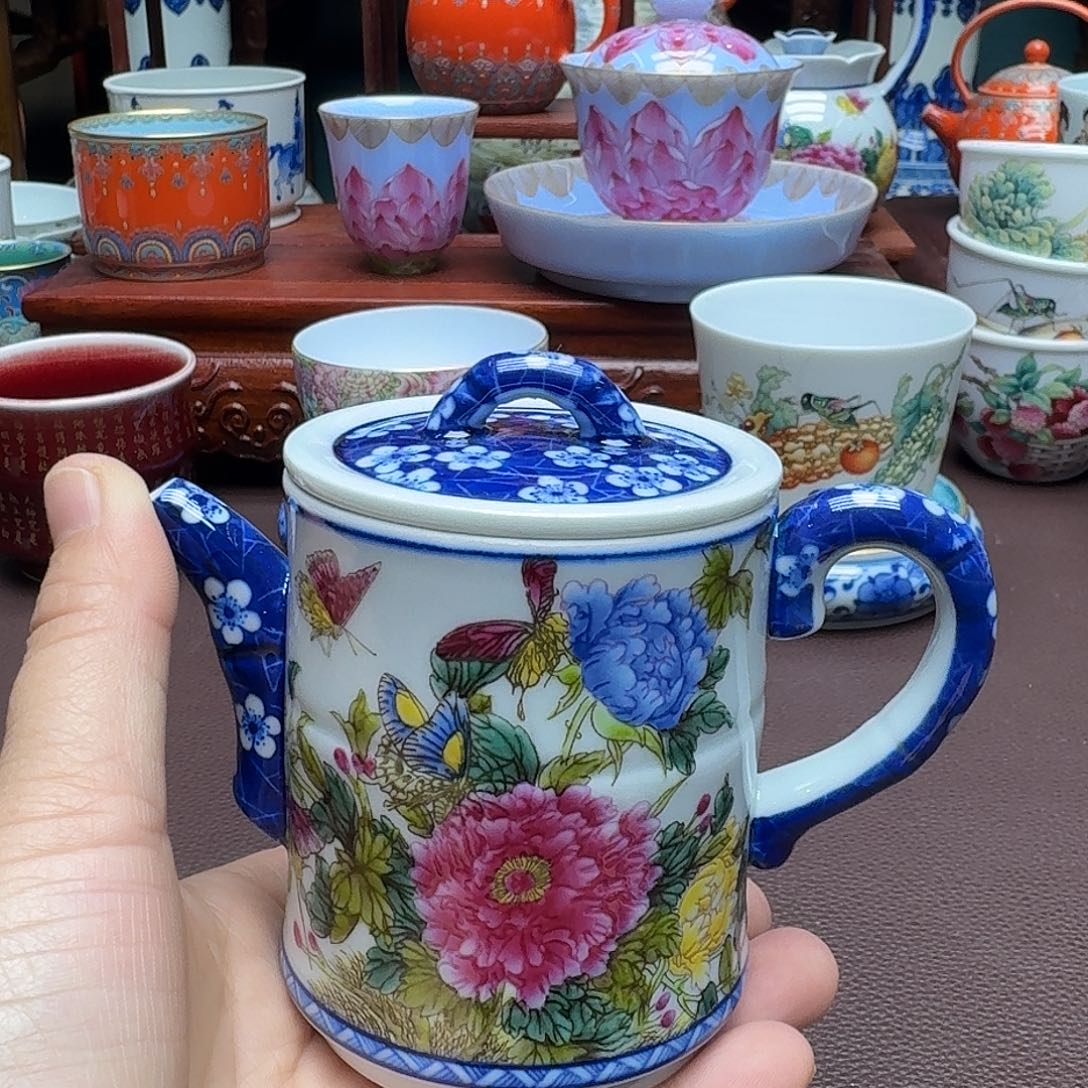 瓷片景德镇仿古手工制作精品展示