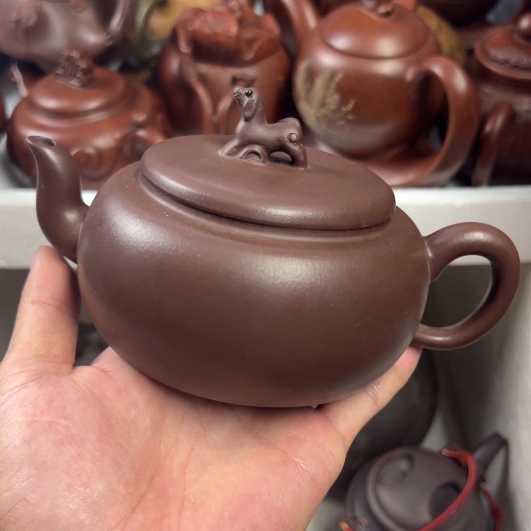 茶壶紫砂宜兴原矿紫砂壶450毫升容量