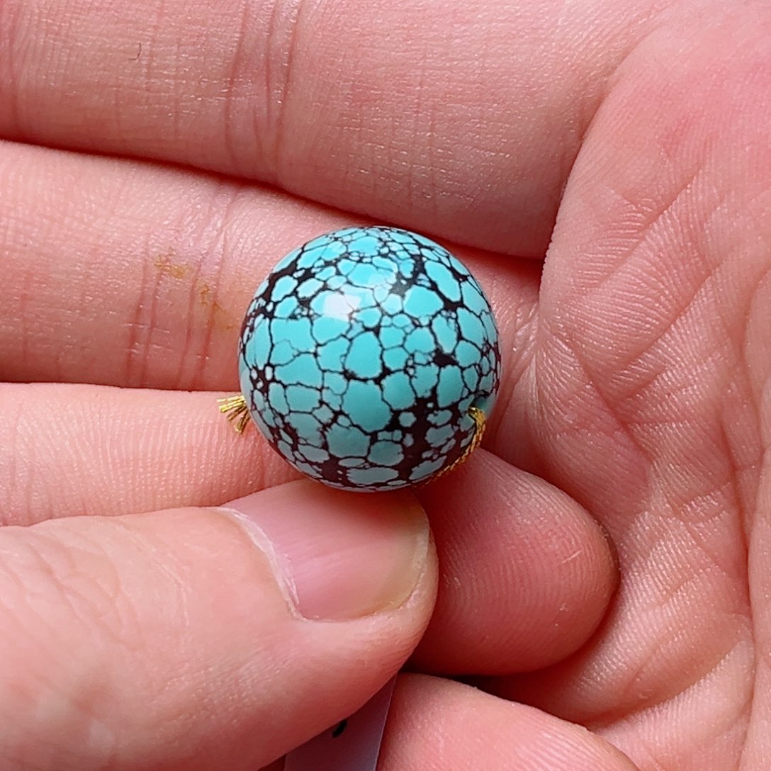 绿松石圆珠16.9未镶嵌