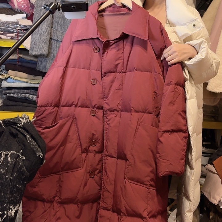 全新无暇安哥拉红色外套