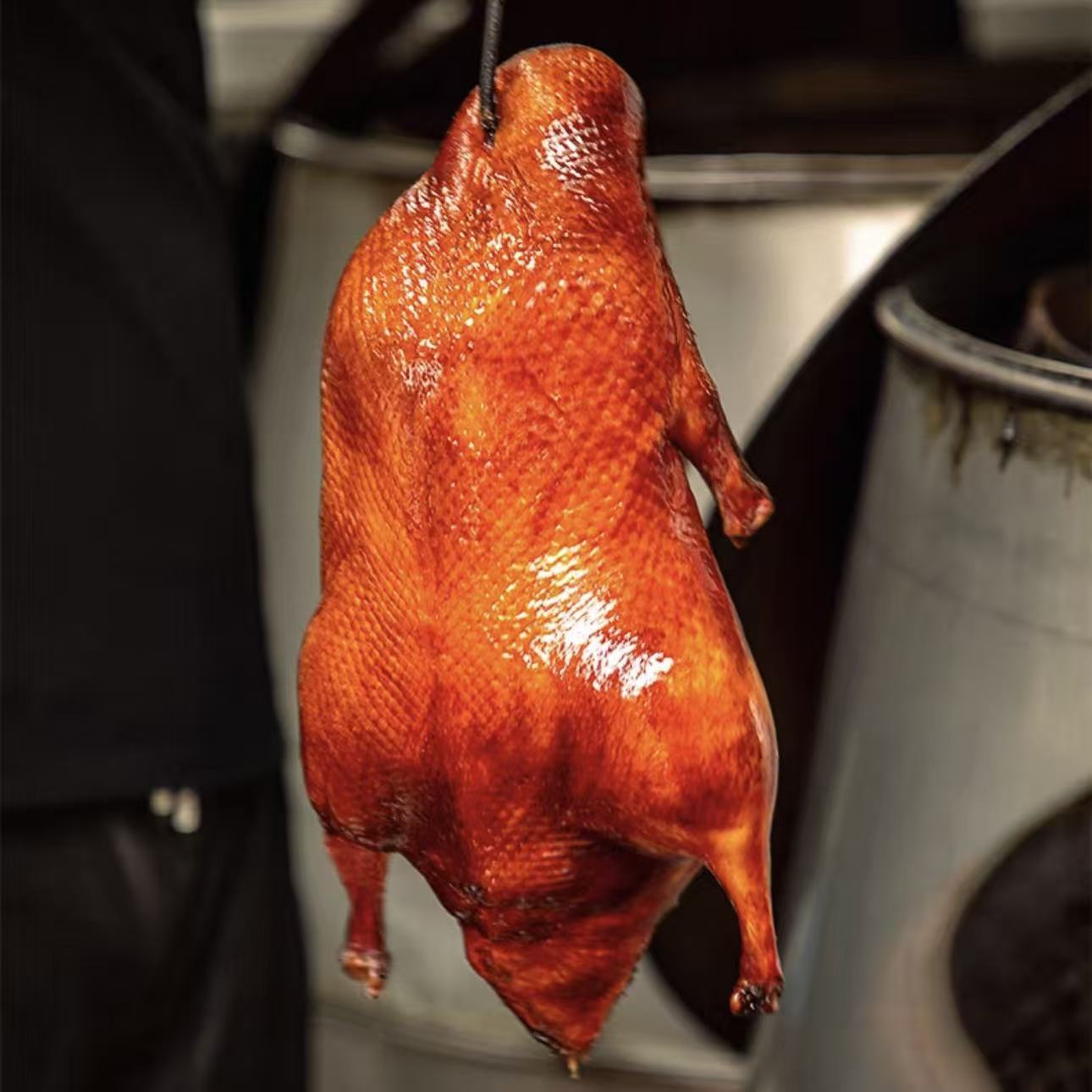 [水西门南京烤鸭送卤汁]闷炉果木炭烤 现做现发 皮酥肉嫩鲜嫩多汁