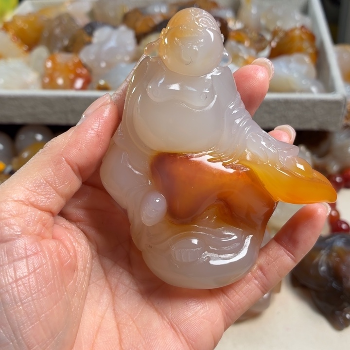 玛瑙/玉髓未镶嵌吊坠(不含链)