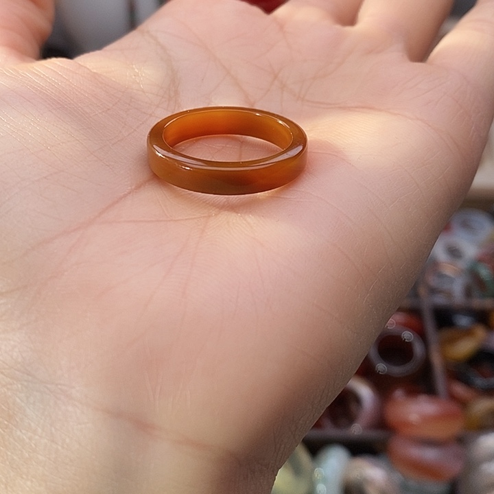 玛瑙/玉髓未镶嵌戒指A 30不退换港20内径19.1