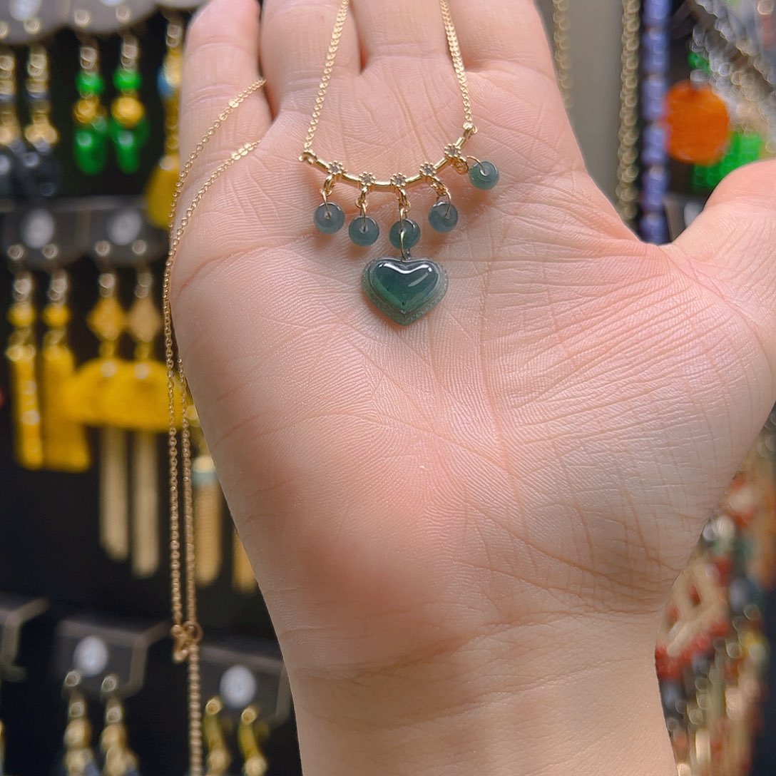 翡翠合金耳坠翡翠