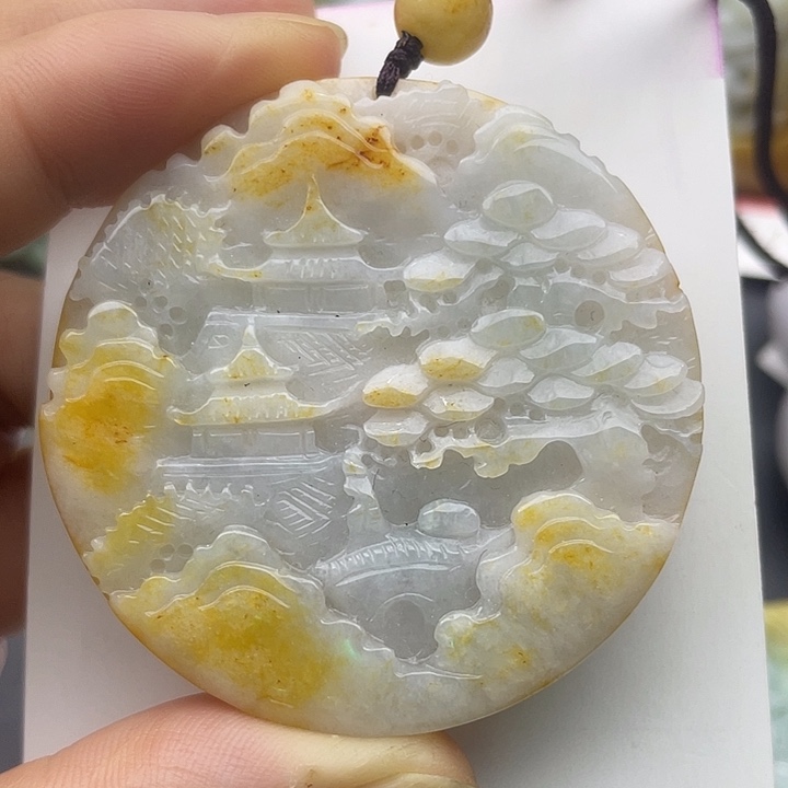 翡翠未镶嵌颈饰天然翡翠