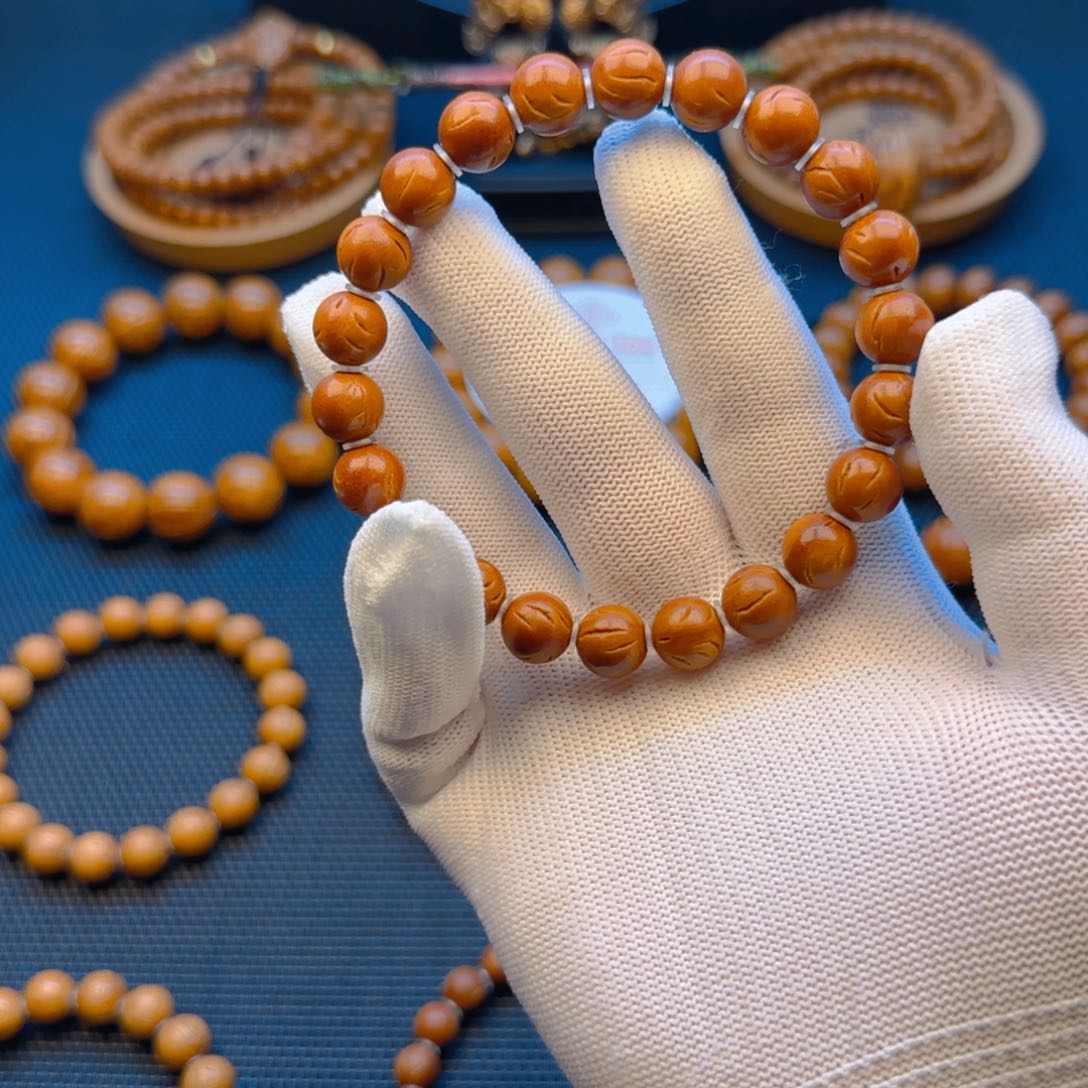 桃核手串10尺寸龙纹桃核