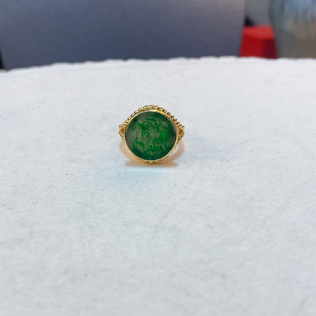 翡翠戒指未镶嵌戒指