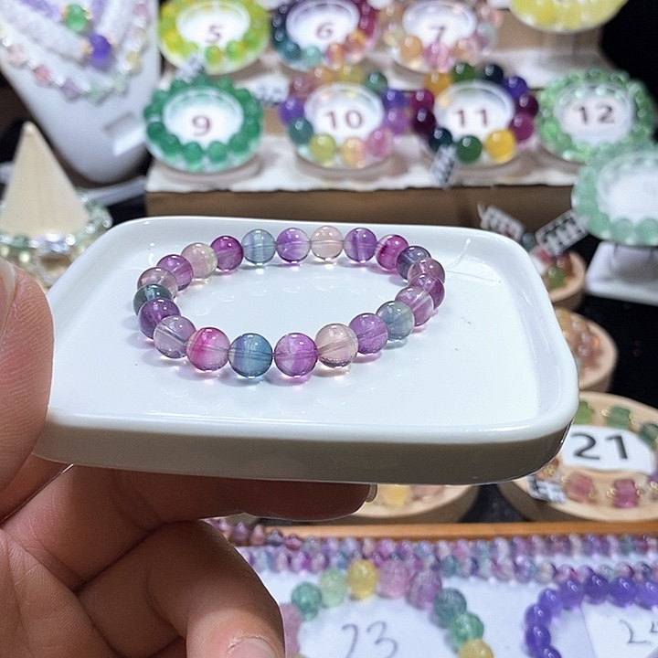 手链未镶嵌萤石西瓜独角兽8.8mm