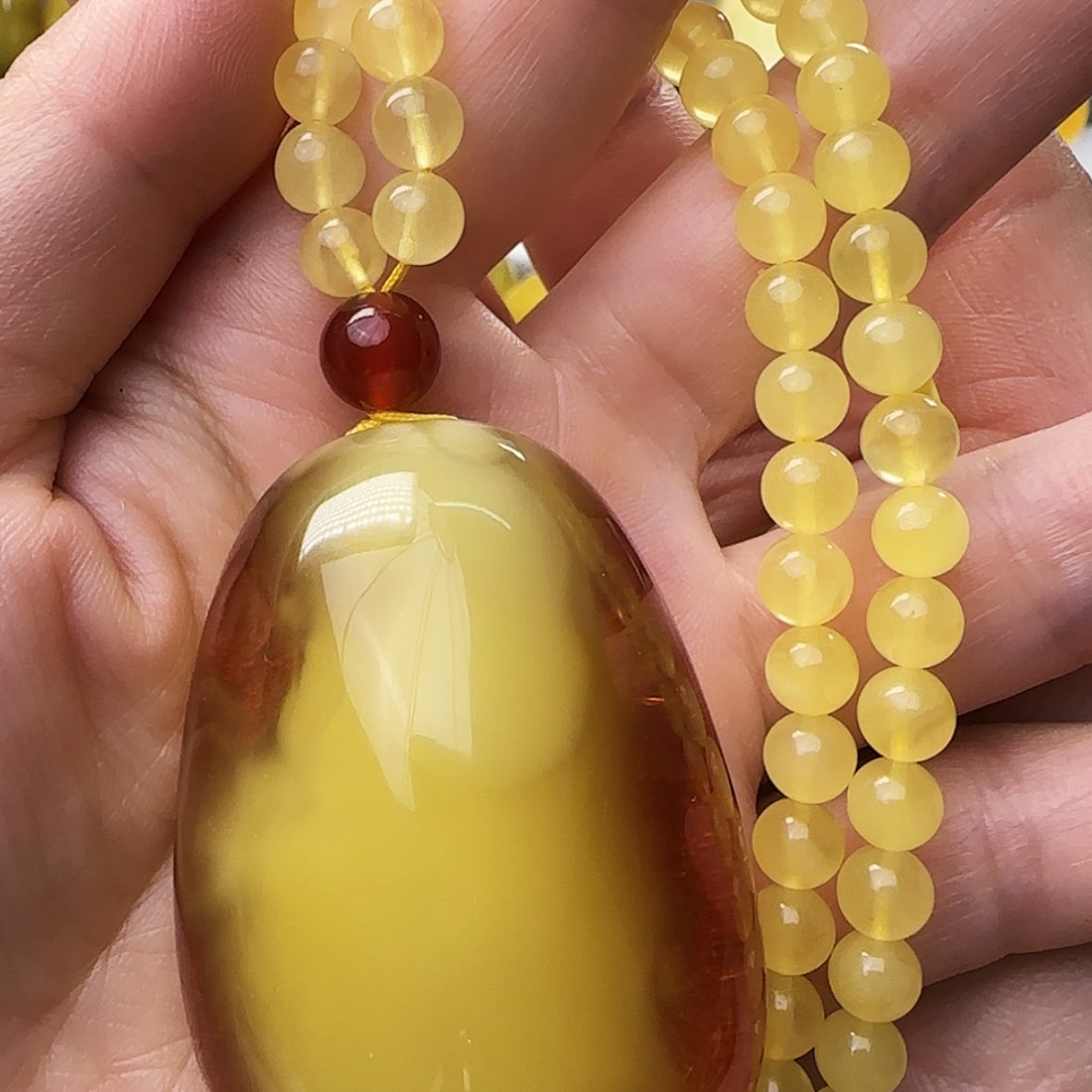 【闪购商品】琥珀颈饰未镶嵌吊坠