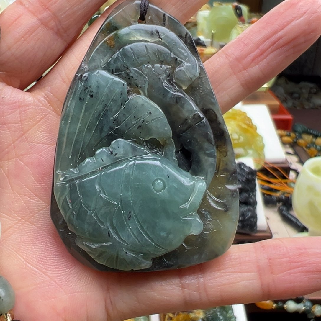 岫玉未镶嵌挂件挂件