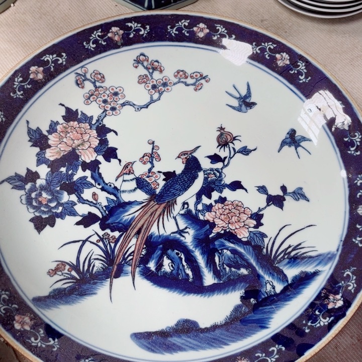 青花玲珑47厘米大赏盘
