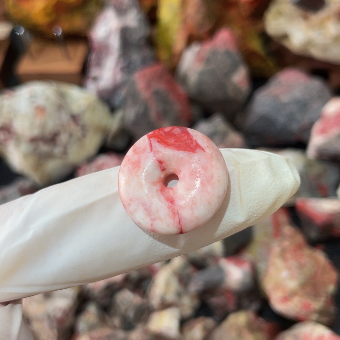 水***点天然辰砂福利朱砂平安扣