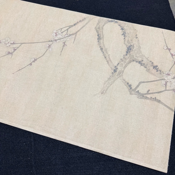 【蜡染疏影寒梅长卷】大风堂蜡染半生熟毛笔书法国画作品宣纸