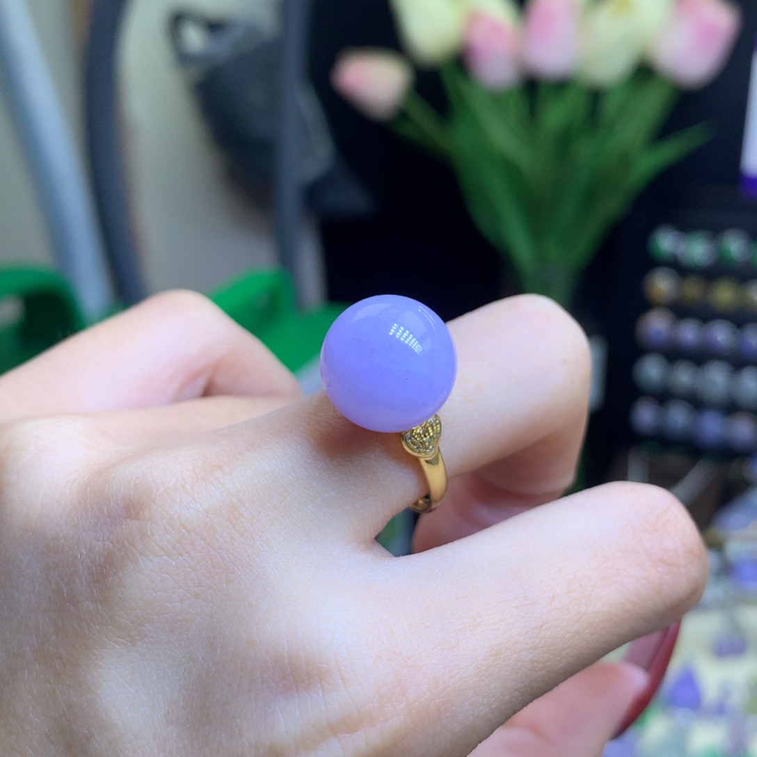 翡翠颈饰18K金镶嵌天然