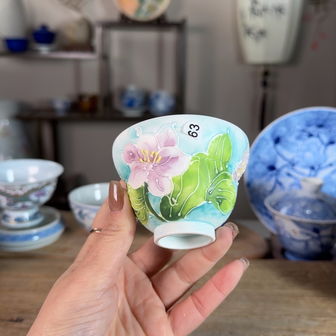 杯景德镇陶瓷柴烧多人