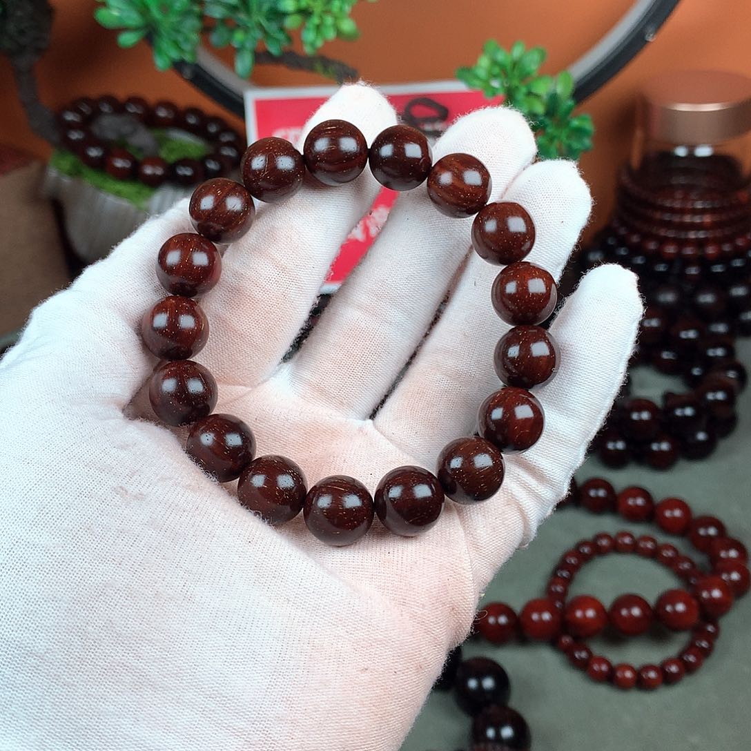 木宝阁小叶紫檀佛珠手串1.2