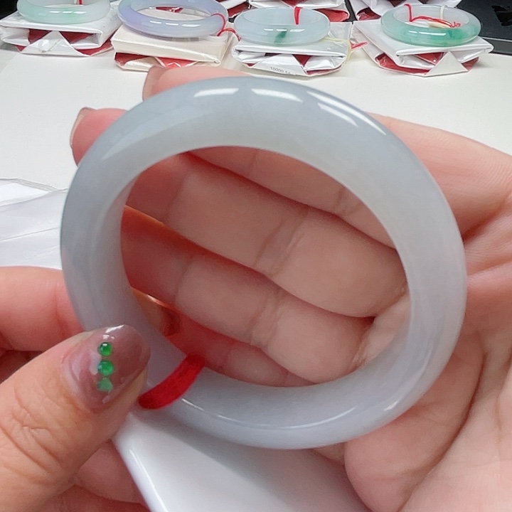 翡翠手镯未镶嵌缅甸翡翠手镯56圈