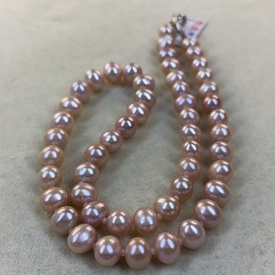 淡水珍珠颈饰银S925镶嵌