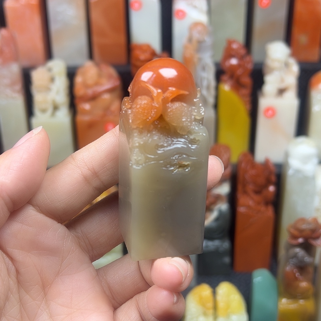 金***子寿山石寿山石寿山石精品印章