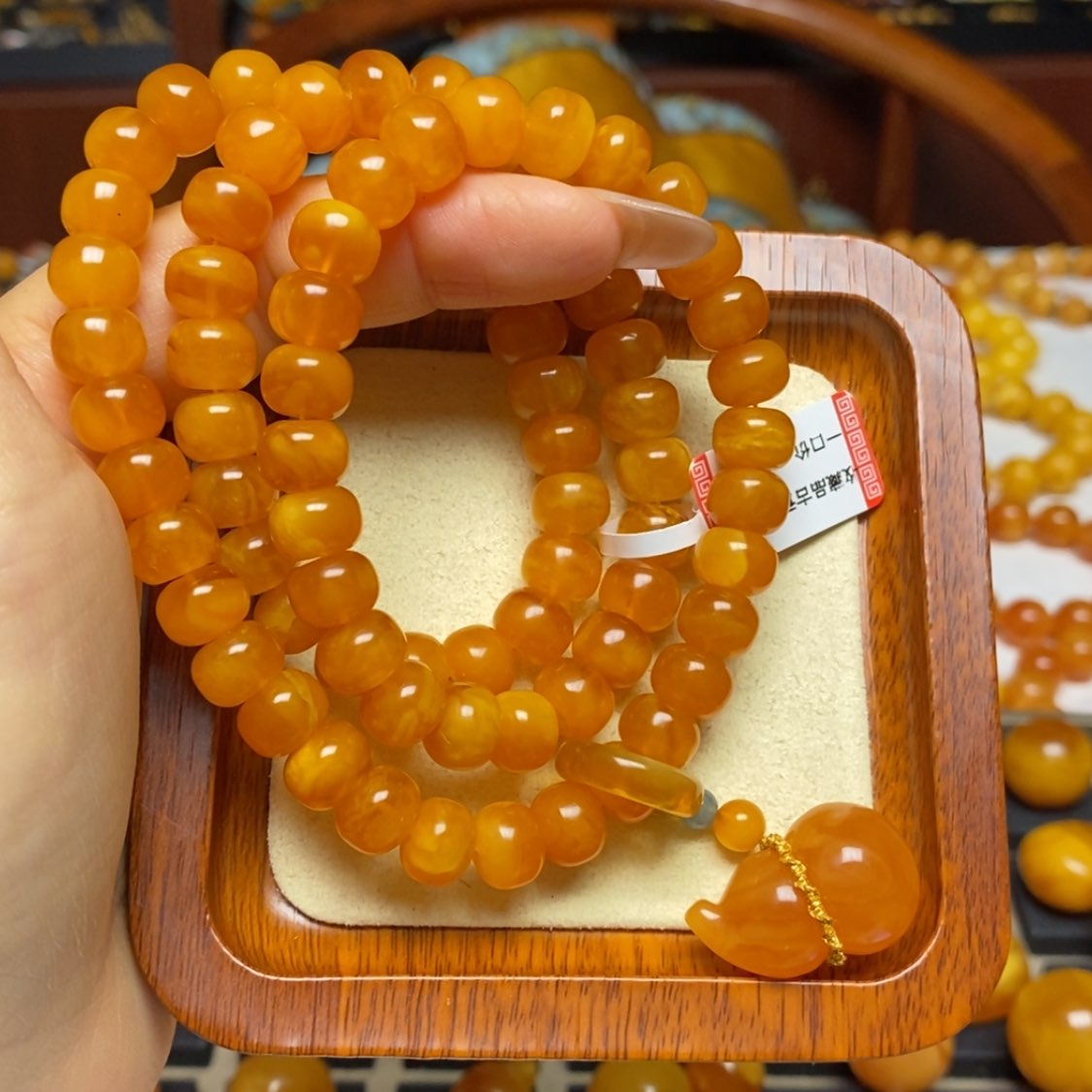 【闪购商品】蜜蜡手链未镶嵌手串