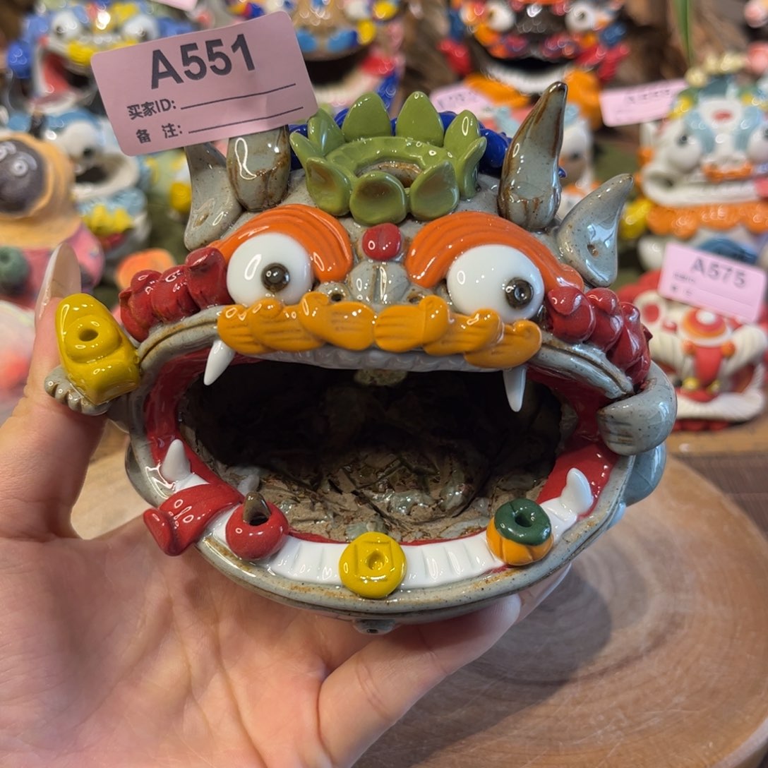 泥塑纯手工陶瓷摆件