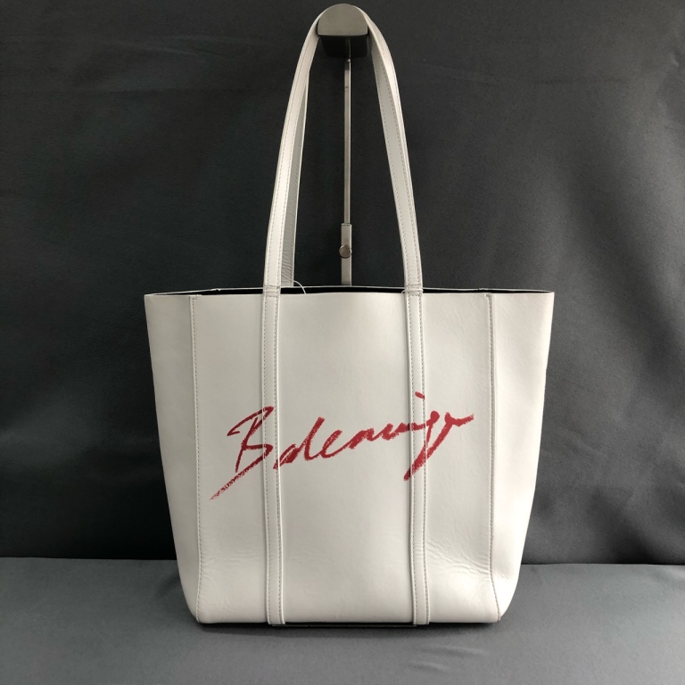 95新 Balenciaga/巴黎世家  拾锦奢品 巴黎世家白色托特单肩包