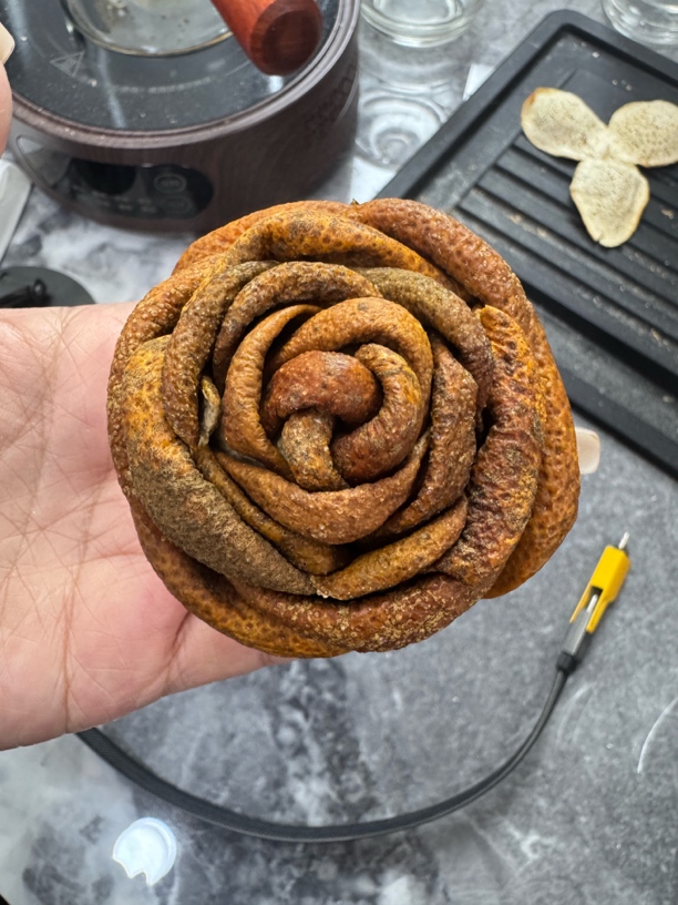 新会核心区七堡产区，永不凋谢的陈皮玫瑰花，皮香扑面而来2024年