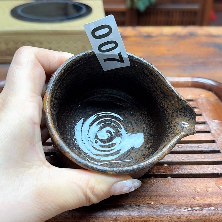 纯手工制作粗陶茶具