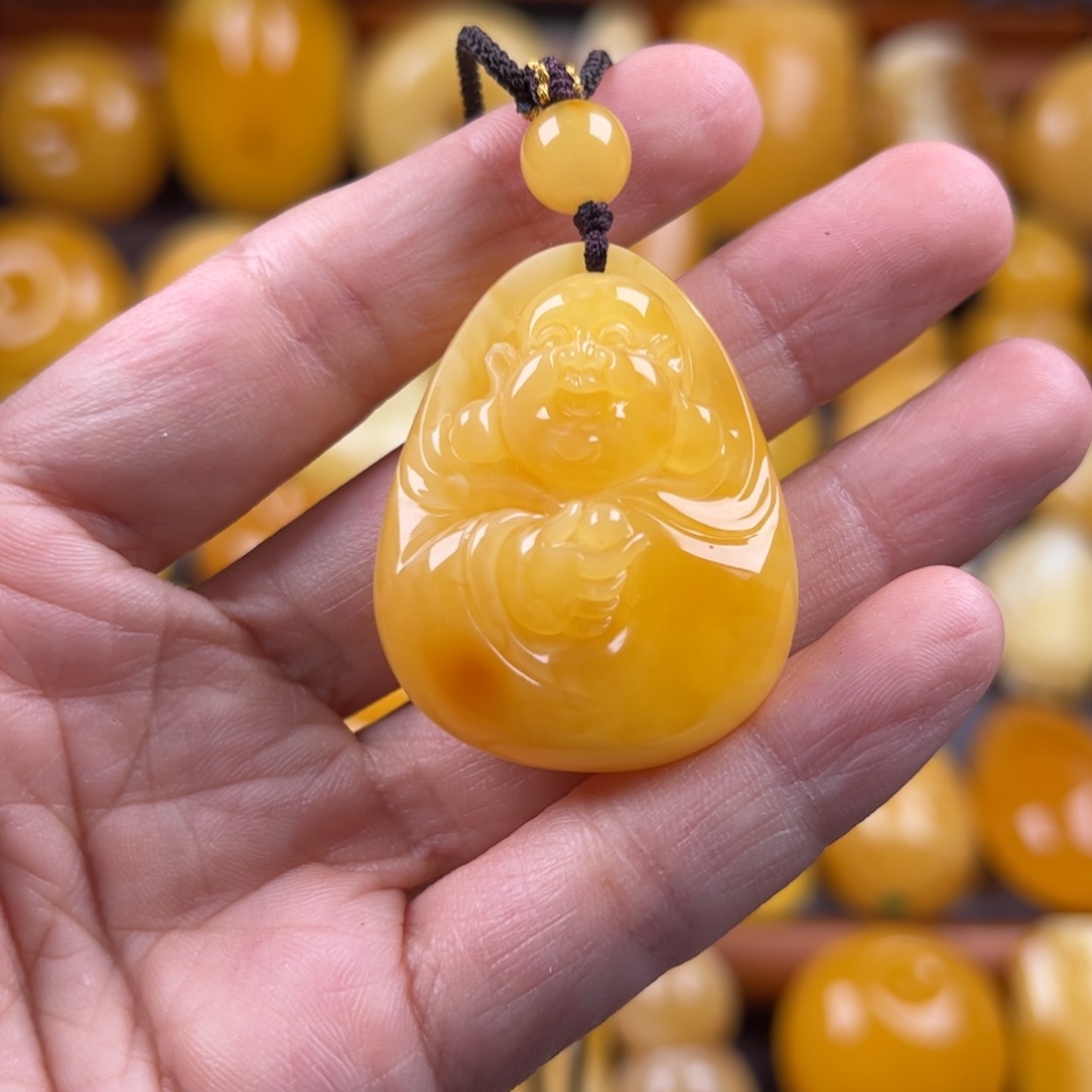 未镶嵌颈饰琥珀?纯天然琥珀蜜蜡无优化